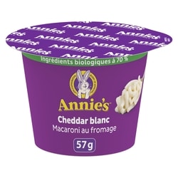 Annie's Homegrown, Macaroni au Cheddar Blanc, Rechauffable au Micro-Ondes 57 g, 4,37 $/100g