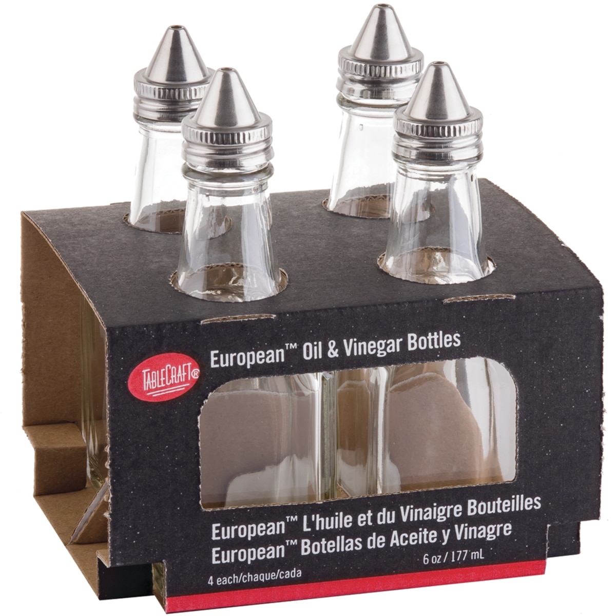 TableCraft Oil & Vinegar Dispensers, 6 oz 4x1.0 ea, $10.25/1ea