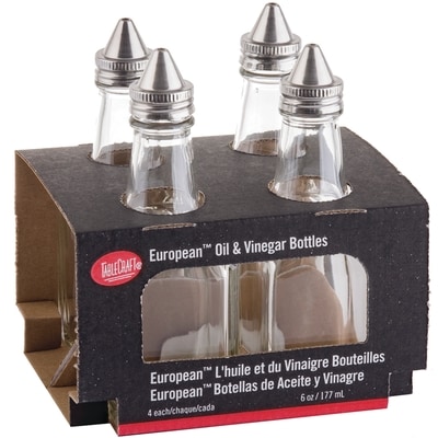 TableCraft Oil & Vinegar Dispensers, 6 oz 4x1.0 ea, $5.75/1ea