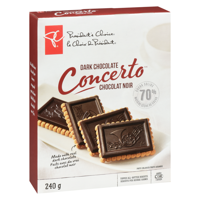 Dark Chocolate Concerto Biscuits