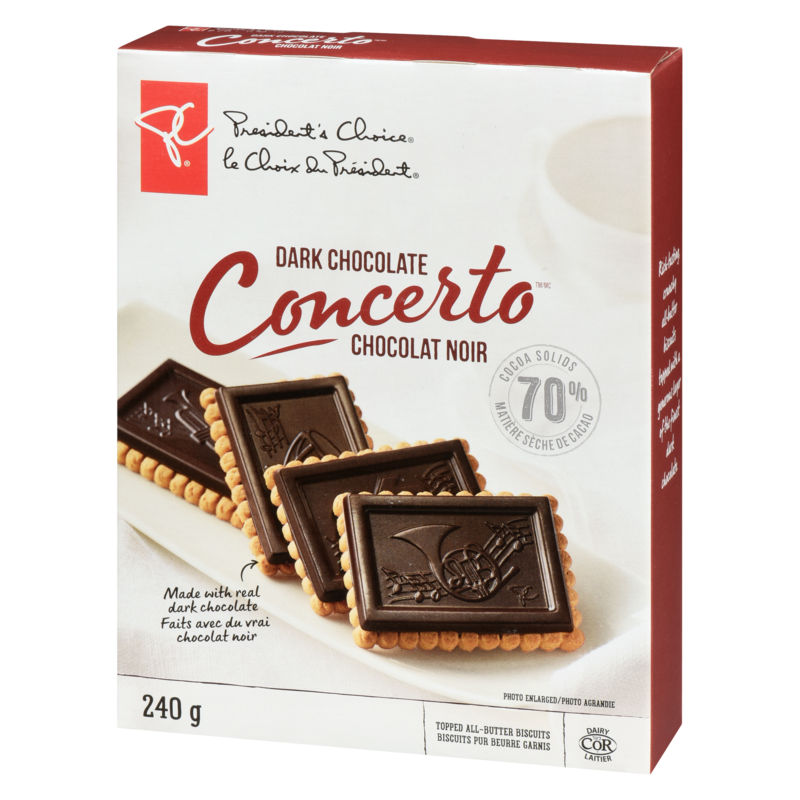 Dark Chocolate Concerto Biscuits