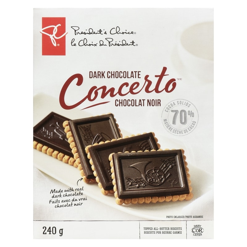Dark Chocolate Concerto Biscuits