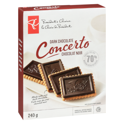 Biscuits Concerto au chocolat noir