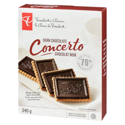Biscuits Concerto au chocolat noir