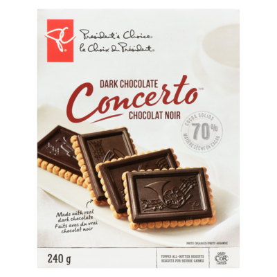 Biscuits Concerto au chocolat noir