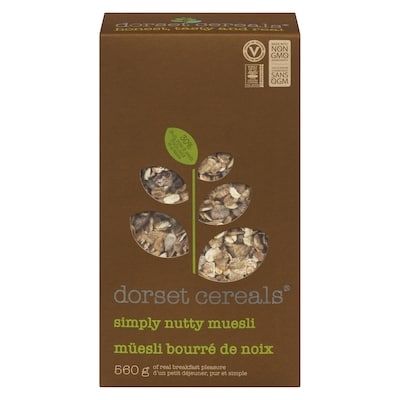 Dorset Simply Nutty Muesli 560 g, $1.34/100g