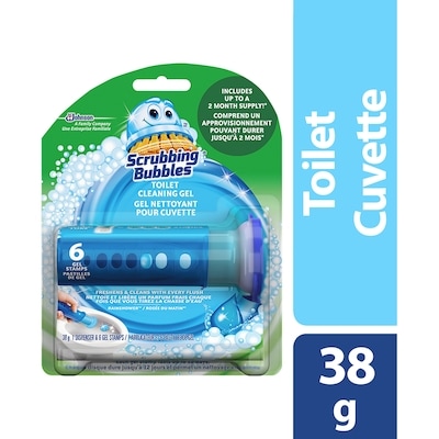 Scrubbing Bubbles Fresh Gel Toilet Cleaning Stamp, Rainshower Scent 1 ea, $5.00/1ea
