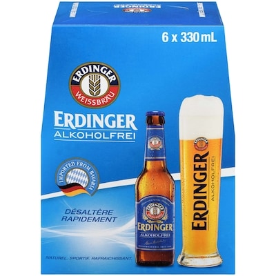 Erdinger Bière sans alcool Alkoholfrei 6x330.0 ml, 0,53 $/100ml