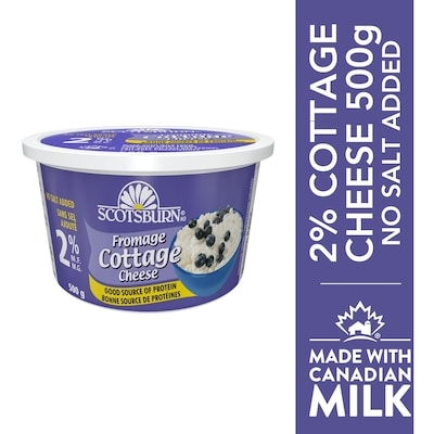 Scotsburn 2% Cottage Cheese 500 g, $1.50/100g