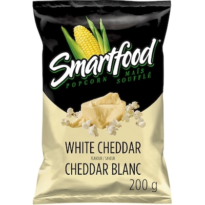 Smartfood White Cheddar flavour seasoned popcorn 200g 200 g, $2.75/100g