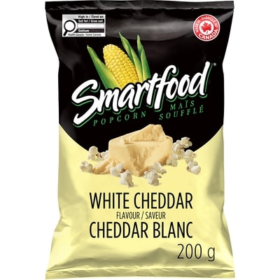 Smartfood Maïs soufflé assaisonné saveur Cheddar blanc 200 g, 2,90 $/100g