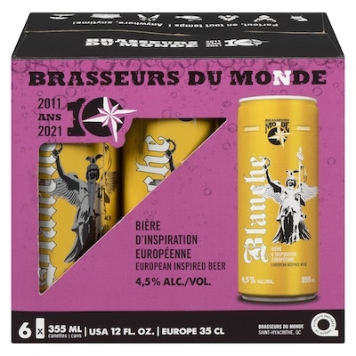 null European Inspired Beer Blanche (ID required at pick-up) 6x355.0 ml, $0.47/100ml