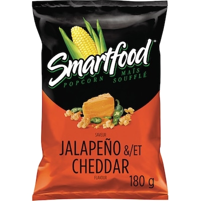 Smartfood Jalapeño & Cheddar Flavour Seasoned Popcorn 180g 180 g, $3.05/100g