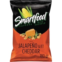 Smartfood Maïs soufflé assaisonné Saveur Jalapeño et cheddar 180g 180 g, 3,05 $/100g
