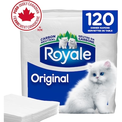Royale Original 1 Ply Paper Napkins, 120 Napkins per Pack 120 ea, $0.04/1ea