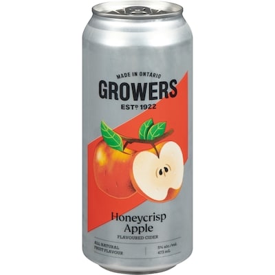 Growers Honeycrisp Apple Cider (ID required at pick-up) 473 ml, $0.75/100ml