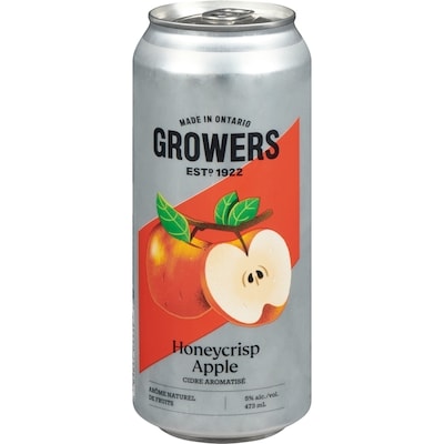 Growers Cidre de pomme Honeycrisp (Pièce d’identité requise au moment du ramassage) 473 ml, 0,75 $/100ml