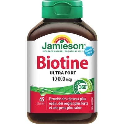 Jamieson Biotine 10 000 mcg 45 count 45 ea, 0,43 $/1ch