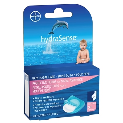 Hydrasense Protective Filters for Nasal Aspirator, Baby Nasal Care 40 ea, $0.30/1ea