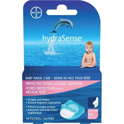 Hydrasense Protective Filters for Nasal Aspirator, Baby Nasal Care 40 ea, $0.30/1ea