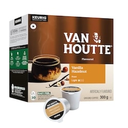 Van Houtte Vanilla Hazelnut, Light Roast, K-Cup Coffee Pods, 30