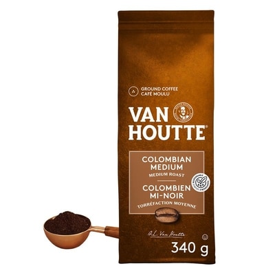 Van Houtte Colombian Medium, Medium Roast, Ground Coffee 340 g, $5.59/100g