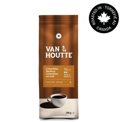 Van Houtte Colombian Medium, Medium Roast, Ground Coffee - 340 g