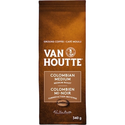 Van Houtte café moulu colombien moyenne, torréfaction moyenne 340 g, 5,59 $/100g