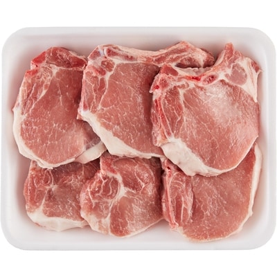 null Pork Center Chop Bone In, Club Pack $13.21/1kg $5.99/1lb