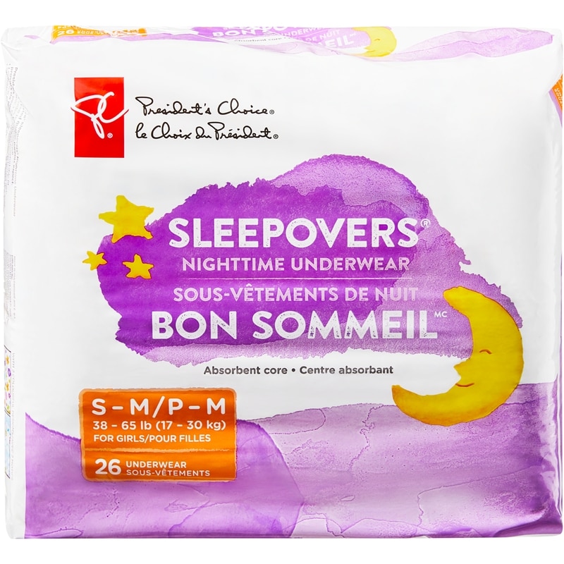 Girls Sleepovers Nighttime Underwear Size S to M 26 Pack