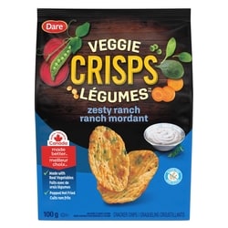 Dare Veggie Crisps Zesty Ranch 100 g, $4.49/100g