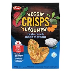 Dare Crisps légumes Ranch mordant 100 g, 4,49 $/100g