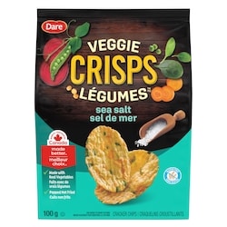 Dare Veggie Crisps Sea Salt 100 g, $4.49/100g