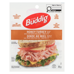 Carl Buddig Honey  Roasted Turkey 55 g, $4.55/100g