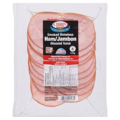 Chris Brothers Smoked Boneless Ham 175 g, $2.85/100g