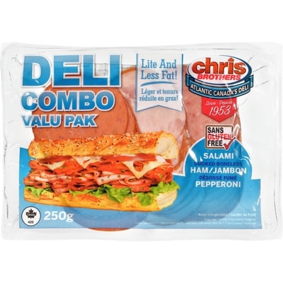 Chris Brothers Deli Combo Pack, Lower In Fat 250 g, $2.40/100g