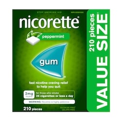 Nicotine Gum, Quit Smoking Aid and Smoking Cessation Aid, Peppermint