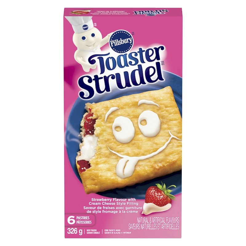 Toaster Strudel Strawberry Flavour With Cream Cheese Style Filling 6 Pastries