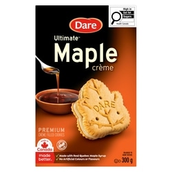 Dare Ultimate Maple Crème Cookies 300 g, $1.33/100g