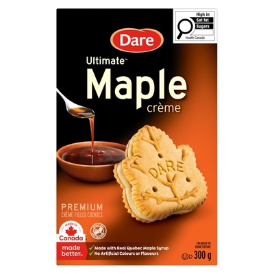 Dare Ultimate Maple Crème Cookies 300 g, $1.66/100g