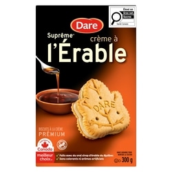 Dare Biscuits Suprême crème à l’Érable 300 g, 1,33 $/100g