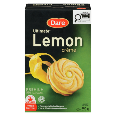 Dare Ultimate Lemon Crème Cookies 290 g, $1.72/100g