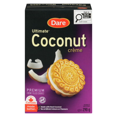 Dare Ultimate Coconut Crème Cookies 290 g, $1.03/100g