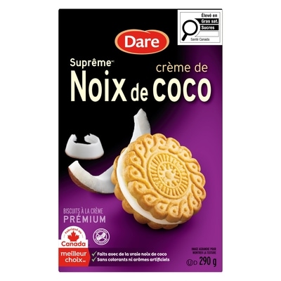 Dare Biscuits Suprême crème de Noix de coco 290 g, 1,72 $/100g