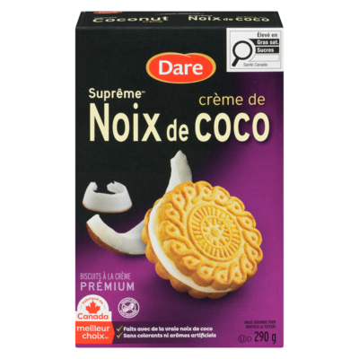 Dare Biscuits Suprême crème de Noix de coco 290 g, 1,03 $/100g
