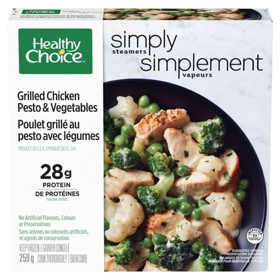 Healthy Choice Poulet au pesto avec légumes Simply 259 g, 2,70 $/100g