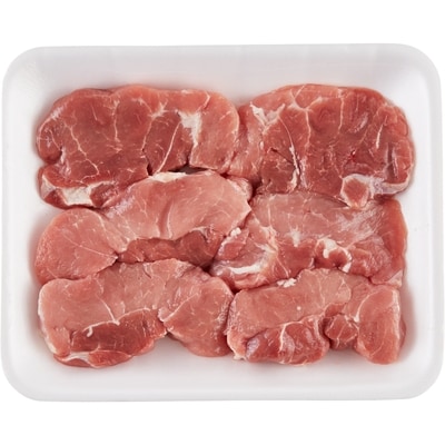 null Pork Sirloin Chops Boneless, Club Pack $15.41/1kg $6.99/1lb