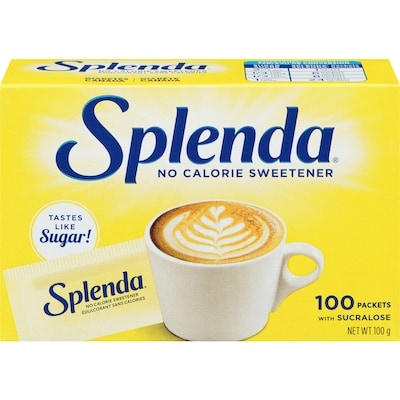 Splenda No Calorie Single-Serve Sweetener Packets 100 g, $9.99/100g