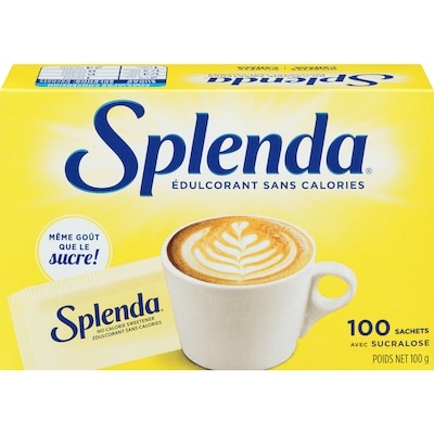 Splenda Sachets d'édulcorant sans Calorie 100 g, 9,99 $/100g