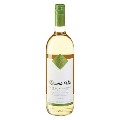 Double Vie Crisp & Refreshing Canadian White Wine (ID required at pick-up) 1 l, $1.25/100ml